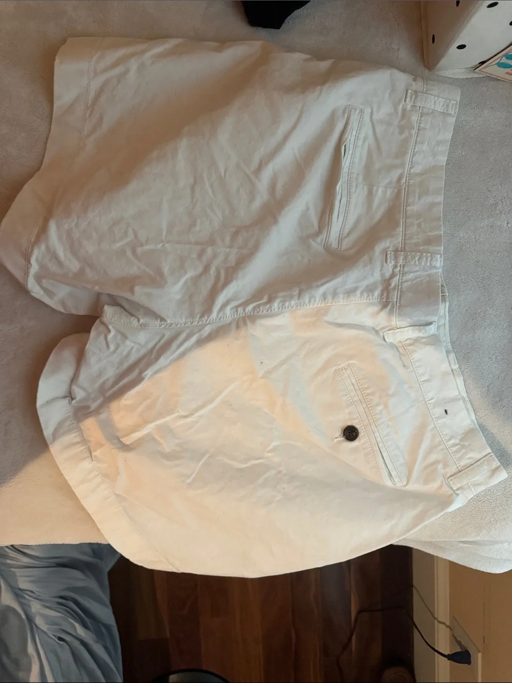 Men's Classic White Cotton Shorts